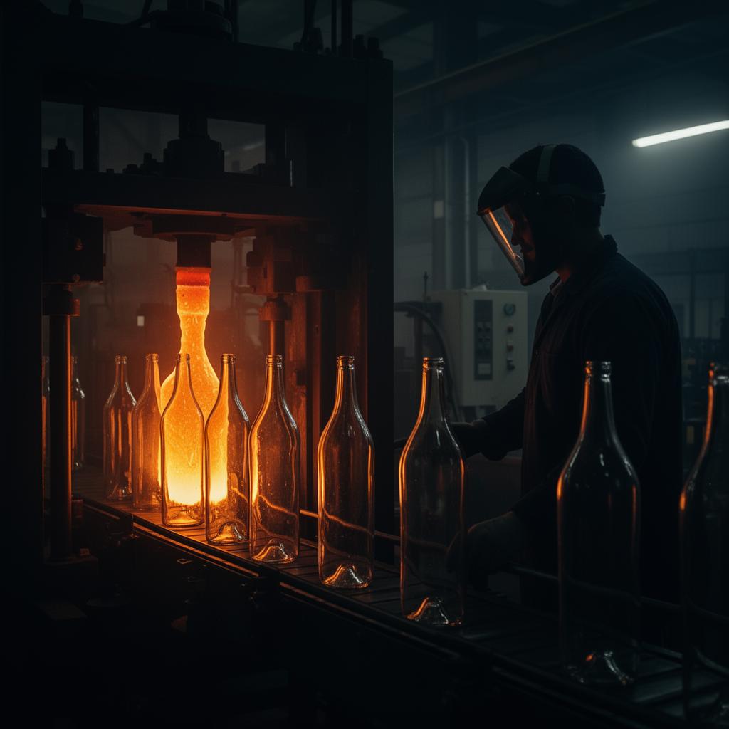 Glass bottle production facility